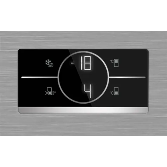 Beko B5RDNE504LDXB No Frost felülfagyasztós kombinált hűtőszekrény, 354/123L, 70x74.6x186.5 cm, csiszolt ezüst szín