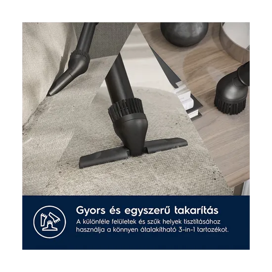 Electrolux EB61H6SW porzsákos porszívó, 850W, kagyló szín, turbó fej