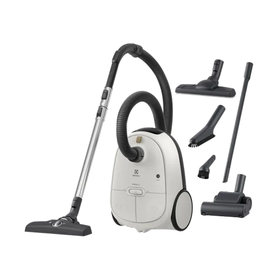 Electrolux EB61H6SW porzsákos porszívó, 850W, kagyló szín, turbó fej