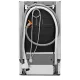 Electrolux ESG42310SW keskeny mosogatógép, 9 terítékes, 44.5x61.5x85cm