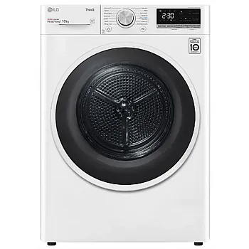 LG RH10V9AV4W hőszivattyús szárítógép,automatikus kondenzátortisztítás és ThinQ™ Wifi, Dual Inverter motor, 10kg, 60x66x85cm 