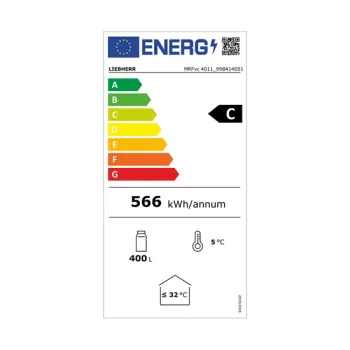 Liebherr MRFVC 4011 Performance üvegajtós hűtő, 400L, 59.7x65.4x188.4 cm 