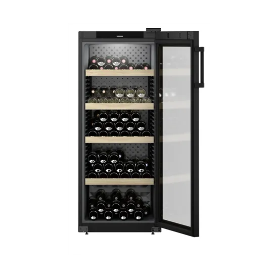 Liebherr WPBL 4601 borhűtő, 166 palackos, 59.7x76.3x148.4 cm, fekete 