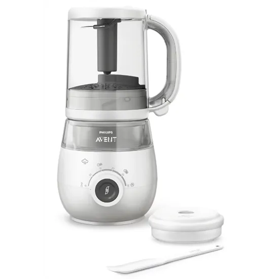Philips SCF883/01 Avent 4 az 1 ben 400W turmixgép, párolja, turmixolja, fagyassza le, majd melegítse fel az otthon elkészített ételeit egyetlen kehelyben