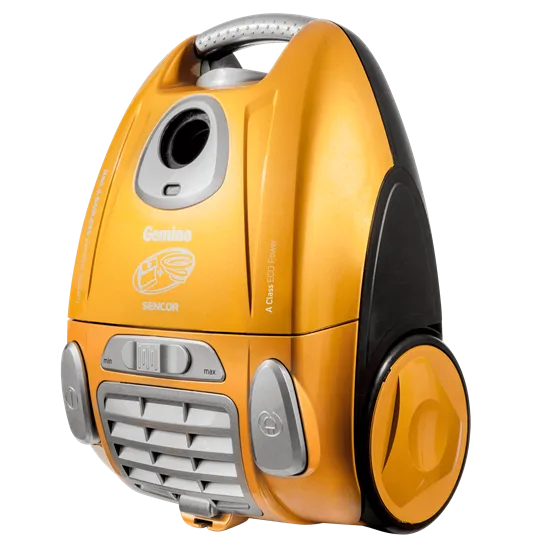 Sencor SVC900EUE3 porzsákos és porzsák nélküli porszívó,700W, fekete/sárga