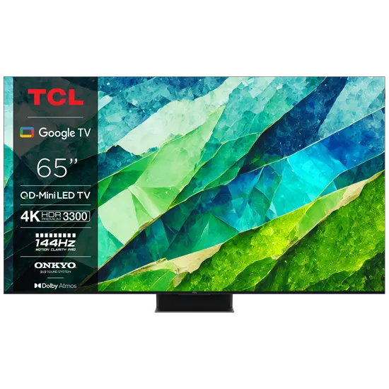 TCL 65C855 4K UHD QD-Mini LED GOOGLE Smart TV,65",165.1cm