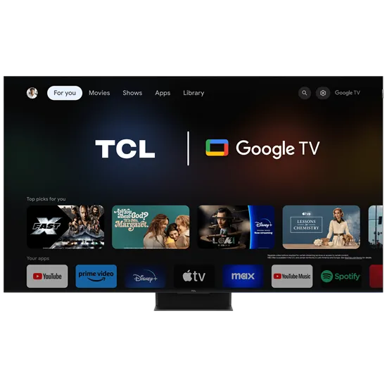 TCL 65C855 4K UHD QD-Mini LED GOOGLE Smart TV,65",165.1cm