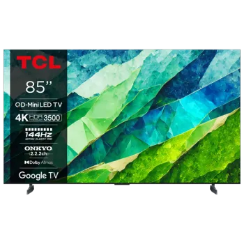 TCL 85C855 4K UHD QD-MiniLED GOOGLE Smart TV,85",215.9cm 