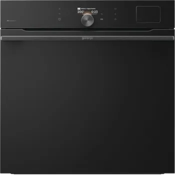 Gorenje BFS6148B beépíthető kompakt gőzpároló és kombinált sütő, 77L, WIFI, 59.5x56.4x59.5 cm, fekete szín 