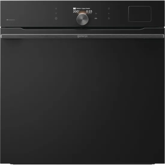 Gorenje BFS6148B beépíthető kompakt gőzpároló és kombinált sütő, 77L, WIFI, 59.5x56.4x59.5 cm, fekete szín 