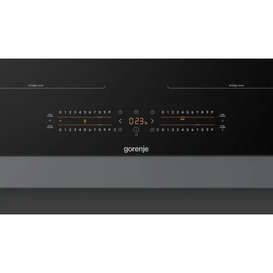 Gorenje GI6442BSCWF beépíthető indukciós kerámialap Bridge összekapcsolható főzőzónával, 59.5x52x5.4 cm, fekete 