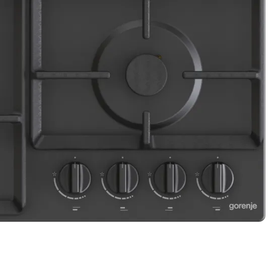 Gorenje GW641BFB beépíthető gáz főzőlap, fekete, 60x52x13 cm, wok gázégővel 