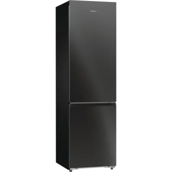 Hisense RB5P410SBFC Total No Frost alulfagyasztós kombinált hűtőszekrény, 283/130L, inverteres kompresszor, 59.5x65.8x203 cm, fekete inox szín 