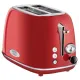 ProfiCook PC-TA 1193 piros kenyérpirító vintage megjelenés Extra széles pirítós nyílások 40 mm 2 az 1-ben zsemle tartozékkal