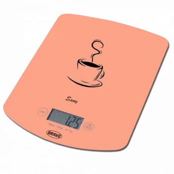 Bravo B-5112 digitális konyhai mérleg, narancs szín, 10kg-os méréshatárral 
