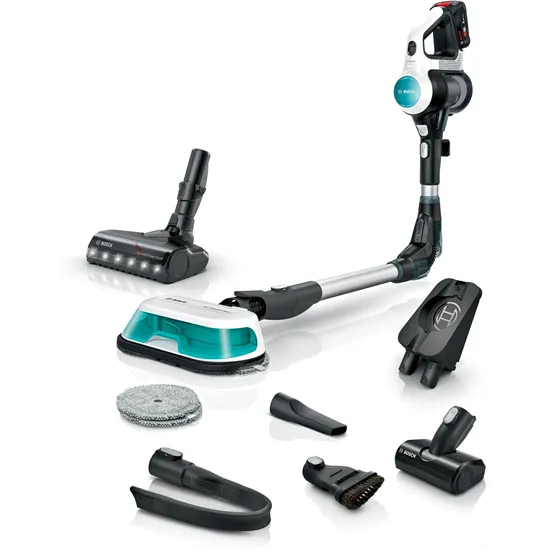 Bosch BCS71HYG3 Unlimited 7 ProHygienic Aqua vezeték nélküli álló porszívó, fehér 