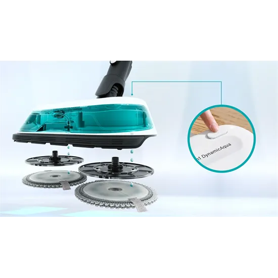 Bosch BCS71HYG3 Unlimited 7 ProHygienic Aqua vezeték nélküli álló porszívó, fehér 