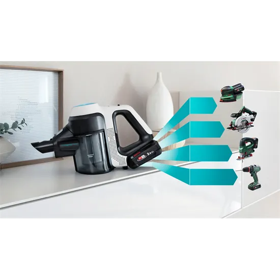 Bosch BCS71HYG3 Unlimited 7 ProHygienic Aqua vezeték nélküli álló porszívó, fehér 