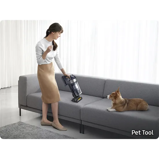 Samsung VS15A60AGR5/GE álló porszívó, 150 W, krómozott fekete szín 