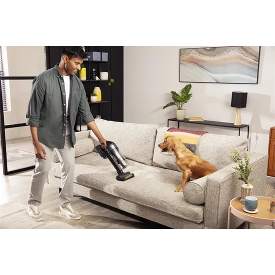 Samsung VS15A60AGR5/GE álló porszívó, 150 W, krómozott fekete szín 