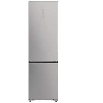 Hisense RB5P410SACA Total No Frost alulfagyasztós kombinált hűtőszekrény, 283/130L, Wifi, inverteres kompresszor, 59.5x65.8x203 cm, fémes szürke szín 