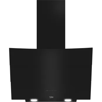 Beko HCA62640B beépíthető falra szerelhető döntött kürtös konyhai elszívó, 39.1x60x75 cm, fekete szín 