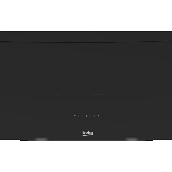 Beko HCA62640B beépíthető falra szerelhető döntött kürtös konyhai elszívó, 39.1x60x75 cm, fekete szín 