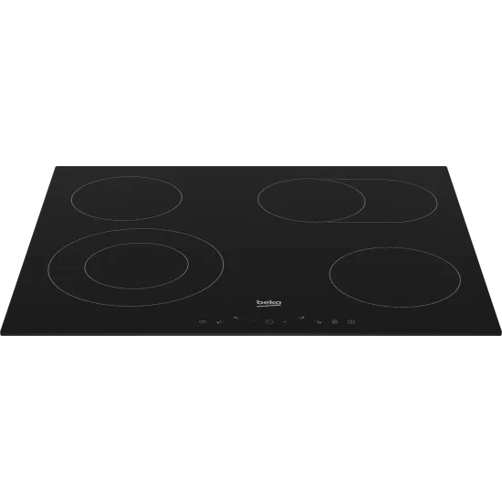 Beko HIC64403T beépíthető kerámia főzőlap, 60x51x3.7 cm, fekete 