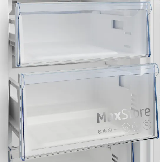 Beko B3RMFNE314W1 No Frost fagyasztószekrény, 286L, ProSmart™ inverteres kompresszor, 59.7x70.9x186.5 cm