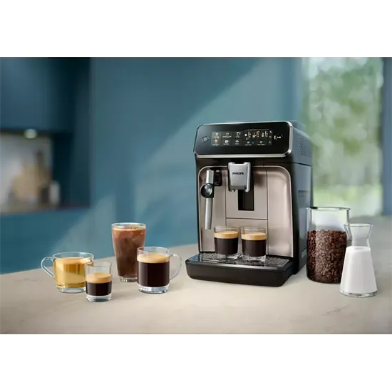 Philips EP3329/70 automata darálós kávéfőző, 1.8L, 1500W, panthera fekete 