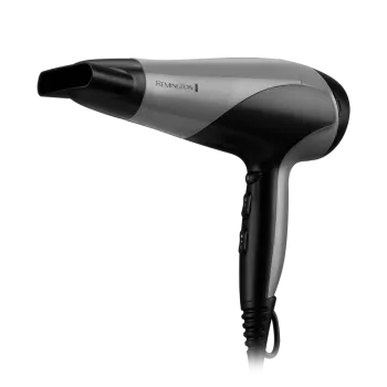 Remington D3190S Ionic Dry hajszárító, 2200W, ionizáló funkció, diffúzor, fekete/szürke 
