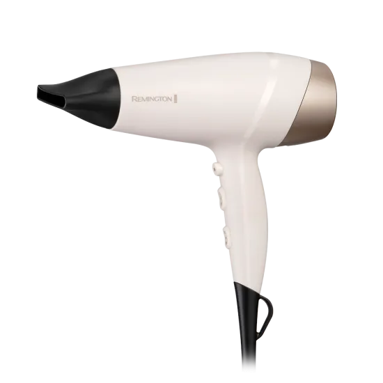 Remington D4740 Shea Soft hajszárító, 2200W, fehér/arany, diffúzor, ionizáló funkció