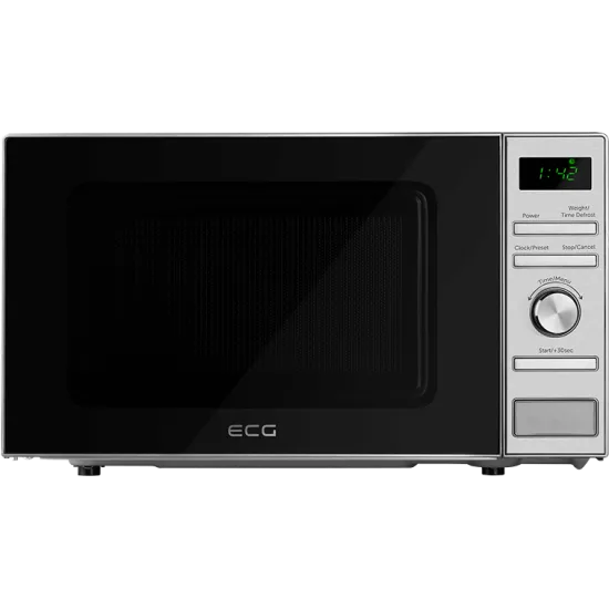 ECG MTD2071SE inox mikrosütő digitális óra