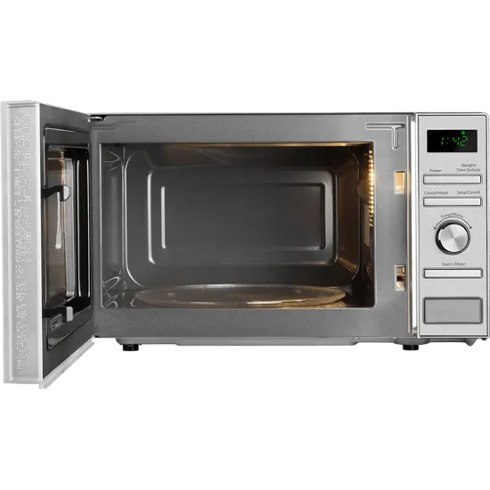 ECG MTD2071SE inox mikrosütő digitális óra