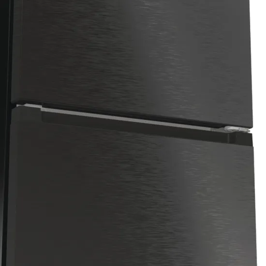 Gorenje NRB620C61BX4WFE Total No Frost alulfagyasztós kombinált hűtőszekrény, Wifi, 283/130L, inverter kompresszor,59.5x65.8x203 cm, fekete inox szín