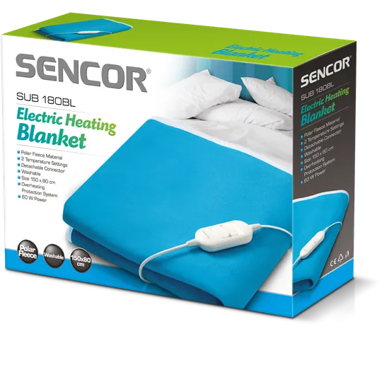 Sencor SUB181BL elektromos ágymelegítő (lepedő alá)