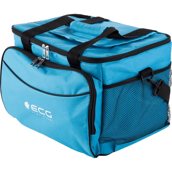 ECG AC 3010C Praktikus hűtőtáska sok zsebbel AC3010C, 30L, kék szín 