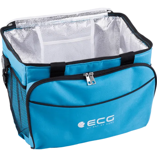 ECG AC 3010C Praktikus hűtőtáska sok zsebbel AC3010C, 30L, kék szín 