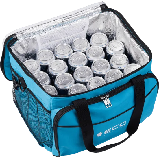 ECG AC 3010C Praktikus hűtőtáska sok zsebbel AC3010C, 30L, kék szín 