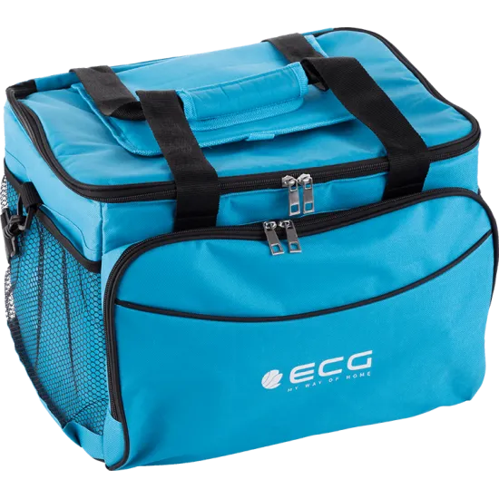 ECG AC 3010C Praktikus hűtőtáska sok zsebbel AC3010C, 30L, kék szín 