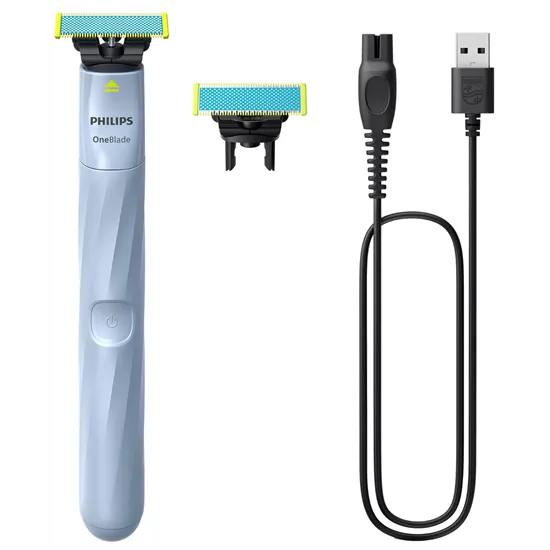 Philips QP1324/30 rezgőkéses borotva, száraz és nedves használat, égszínkék szín 