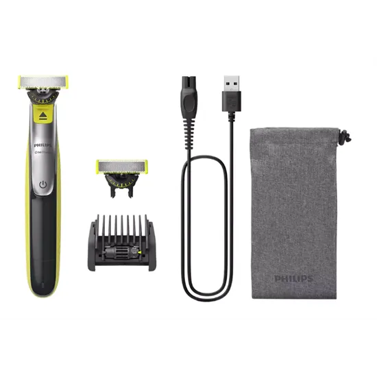 Philips QP2734/31 rezgőkéses borotva, száraz és nedves használat, limezöld/grafitszürke