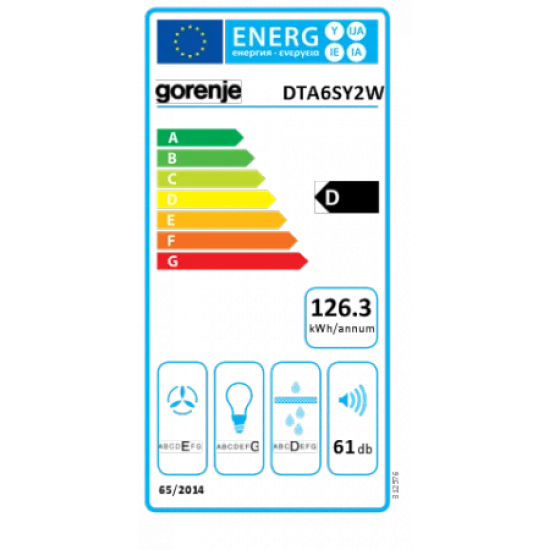 Gorenje DTA6SY2W Páraelszívó