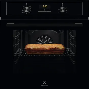 Electrolux EOF3H50BK fekete beépíthető sütő aqua clean tisztítással, 65L, 59.4x56x59 cm 