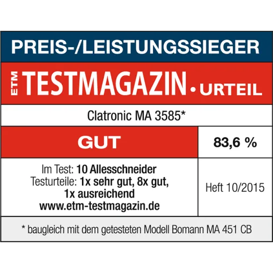 Clatronic MA 3585 fémszeletelő MA3585