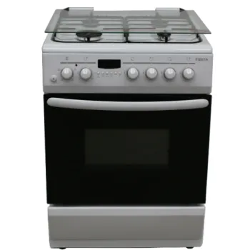 Warnex FIESTA 60X60cm kombinált tűzhely gáz főzőlap-elektromos légkeveréses sütővel digitális prógamórával FS6406GAZW