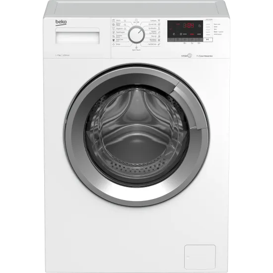 Beko WUE7612BS mosógép 7kg ProSmart™ inverteres motor 1200 ford., gőz funkció, 60x49x84.5cm 