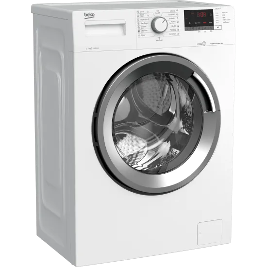 Beko WUE7612BS mosógép 7kg ProSmart™ inverteres motor 1200 ford., gőz funkció, 60x49x84.5cm 