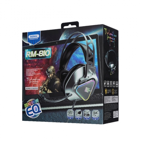 REMAX GAMING fejhallgató Wargod 7.1, RM-810 szürke