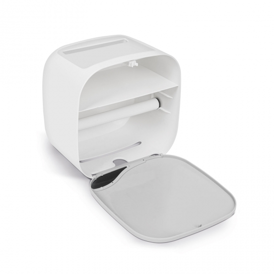 Bewello BW3003 WC papír tartó szekrény fehér 200 x 130 x 205 mm